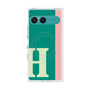 プレミアムスクエアケース with SnapMag［ オリジナル - initial color line - H green ］