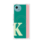 プレミアムスクエアケース with SnapMag［ オリジナル - initial color line - K green ］
