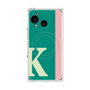 プレミアムスクエアケース with SnapMag［ オリジナル - initial color line - K green ］