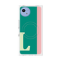 プレミアムスクエアケース with SnapMag［ オリジナル - initial color line - L green ］