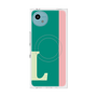 プレミアムスクエアケース with SnapMag［ オリジナル - initial color line - L green ］
