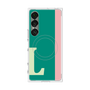 プレミアムスクエアケース with SnapMag［ オリジナル - initial color line - L green ］