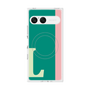プレミアムスクエアケース with SnapMag［ オリジナル - initial color line - L green ］