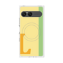 プレミアムスクエアケース with SnapMag［ オリジナル - initial color line - L yellow ］