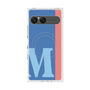 プレミアムスクエアケース with SnapMag［ オリジナル - initial color line - M blue ］