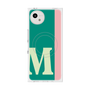 プレミアムスクエアケース with SnapMag［ オリジナル - initial color line - M green ］