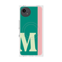 プレミアムスクエアケース with SnapMag［ オリジナル - initial color line - M green ］