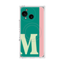 プレミアムスクエアケース with SnapMag［ オリジナル - initial color line - M green ］