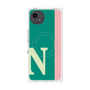 プレミアムスクエアケース with SnapMag［ オリジナル - initial color line - N green ］