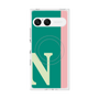 プレミアムスクエアケース with SnapMag［ オリジナル - initial color line - N green ］