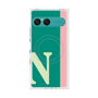 プレミアムスクエアケース with SnapMag［ オリジナル - initial color line - N green ］