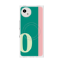 プレミアムスクエアケース with SnapMag［ オリジナル - initial color line - O green ］