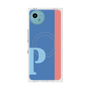 プレミアムスクエアケース with SnapMag［ オリジナル - initial color line - P blue ］