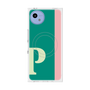 プレミアムスクエアケース with SnapMag［ オリジナル - initial color line - P green ］