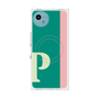プレミアムスクエアケース with SnapMag［ オリジナル - initial color line - P green ］