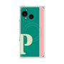 プレミアムスクエアケース with SnapMag［ オリジナル - initial color line - P green ］