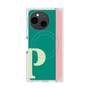 プレミアムスクエアケース with SnapMag［ オリジナル - initial color line - P green ］