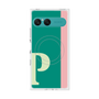プレミアムスクエアケース with SnapMag［ オリジナル - initial color line - P green ］
