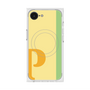 プレミアムスクエアケース with SnapMag［ オリジナル - initial color line - P yellow ］