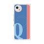 プレミアムスクエアケース with SnapMag［ オリジナル - initial color line - Q blue ］