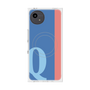 プレミアムスクエアケース with SnapMag［ オリジナル - initial color line - Q blue ］