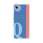 プレミアムスクエアケース with SnapMag［ オリジナル - initial color line - Q blue ］