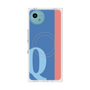 プレミアムスクエアケース with SnapMag［ オリジナル - initial color line - Q blue ］