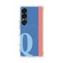 プレミアムスクエアケース with SnapMag［ オリジナル - initial color line - Q blue ］