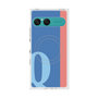 プレミアムスクエアケース with SnapMag［ オリジナル - initial color line - Q blue ］
