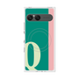 プレミアムスクエアケース with SnapMag［ オリジナル - initial color line - Q green ］