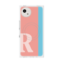 プレミアムスクエアケース with SnapMag［ オリジナル - initial color line - R pink ］