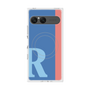 プレミアムスクエアケース with SnapMag［ オリジナル - initial color line - R blue ］
