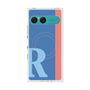 プレミアムスクエアケース with SnapMag［ オリジナル - initial color line - R blue ］