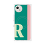 プレミアムスクエアケース with SnapMag［ オリジナル - initial color line - R green ］