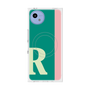 プレミアムスクエアケース with SnapMag［ オリジナル - initial color line - R green ］