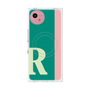 プレミアムスクエアケース with SnapMag［ オリジナル - initial color line - R green ］