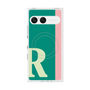 プレミアムスクエアケース with SnapMag［ オリジナル - initial color line - R green ］