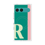 プレミアムスクエアケース with SnapMag［ オリジナル - initial color line - R green ］