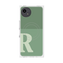 プレミアムスクエアケース with SnapMag［ オリジナル - initial two tone - R green ］