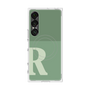 プレミアムスクエアケース with SnapMag［ オリジナル - initial two tone - R green ］