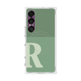 プレミアムスクエアケース with SnapMag［ オリジナル - initial two tone - R green ］