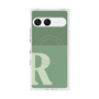 プレミアムスクエアケース with SnapMag［ オリジナル - initial two tone - R green ］