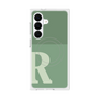 プレミアムスクエアケース with SnapMag［ オリジナル - initial two tone - R green ］
