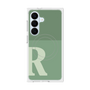 プレミアムスクエアケース with SnapMag［ オリジナル - initial two tone - R green ］