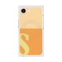 プレミアムスクエアケース with SnapMag［ オリジナル - initial two tone - S orange ］