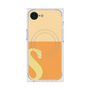 プレミアムスクエアケース with SnapMag［ オリジナル - initial two tone - S orange ］