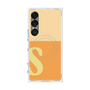 プレミアムスクエアケース with SnapMag［ オリジナル - initial two tone - S orange ］