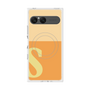 プレミアムスクエアケース with SnapMag［ オリジナル - initial two tone - S orange ］