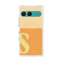 プレミアムスクエアケース with SnapMag［ オリジナル - initial two tone - S orange ］