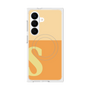プレミアムスクエアケース with SnapMag［ オリジナル - initial two tone - S orange ］